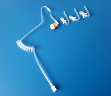 Schallschlauch auswechselbar mit Ohrstöpsel und Ohroliven größe 2, 3 und 4