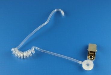 Spiral-Schallschlauch mit Klammer für auswechselbare Ohrolive