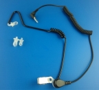 Schallschlauch schwarz Security Headset 3.5mm Klinkens. auswechselbare Ohrolive