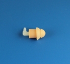 Ohrstöpsel 2 mit Winkel für Funkgeräte Headset beige